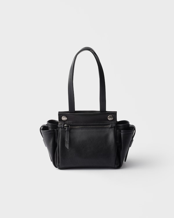 Prada Route leather mini tote bag - Black Prada Route leather mini tote bag - Black