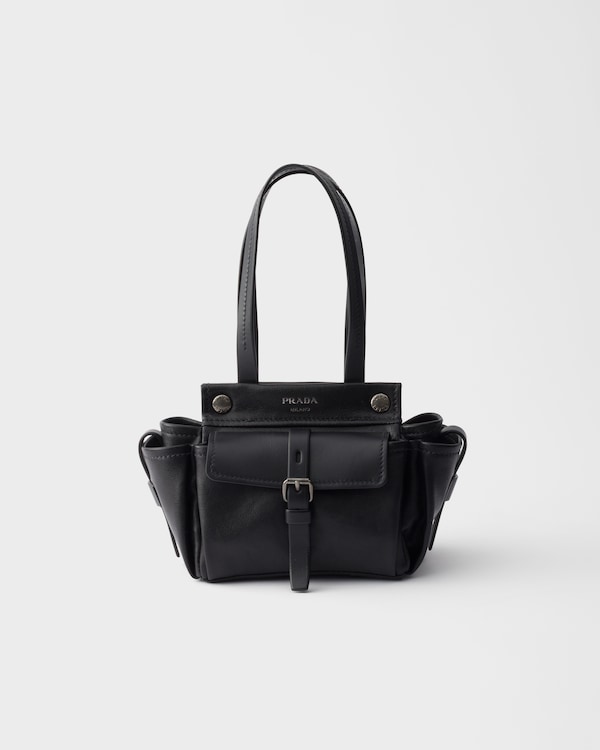 Prada Route leather mini tote bag - Black Prada Route leather mini tote bag - Black