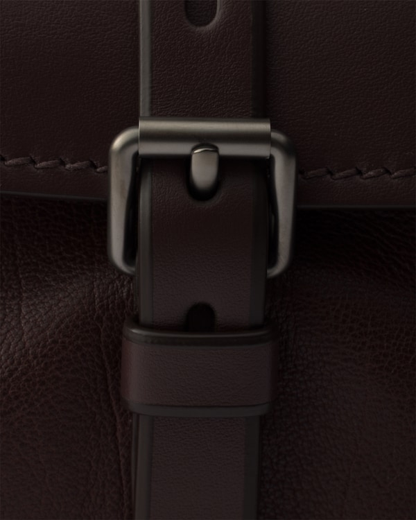 Prada Route leather mini tote bag - Cocoa Brown Prada Route leather mini tote bag - Cocoa Brown