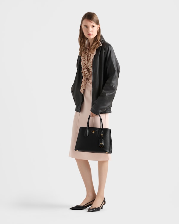 Prada Double medium Saffiano leather bag - Black Prada Double medium Saffiano leather bag - Black