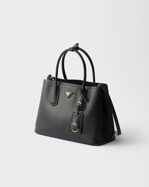 Prada Double medium Saffiano leather bag - Black Prada Double medium Saffiano leather bag - Black