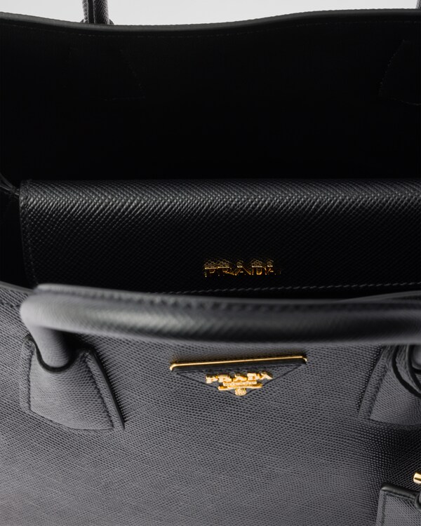 Prada Double medium Saffiano leather bag - Black Prada Double medium Saffiano leather bag - Black