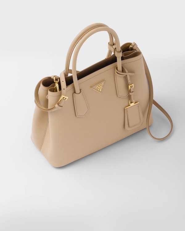 Prada Double Orta Boy Saffiano Deri Çanta Prada Double Orta Boy Saffiano Deri Çanta