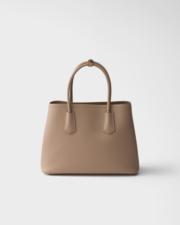 Prada Double medium Saffiano leather bag - Cameo Prada Double medium Saffiano leather bag - Cameo