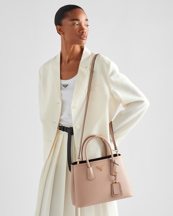 Prada Double medium Saffiano leather bag Prada Double medium Saffiano leather bag