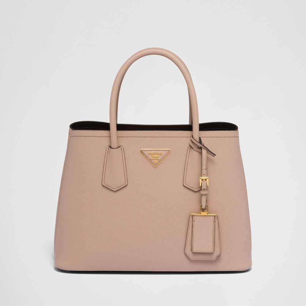 Prada Prada Double中号Saffiano皮革手袋 1