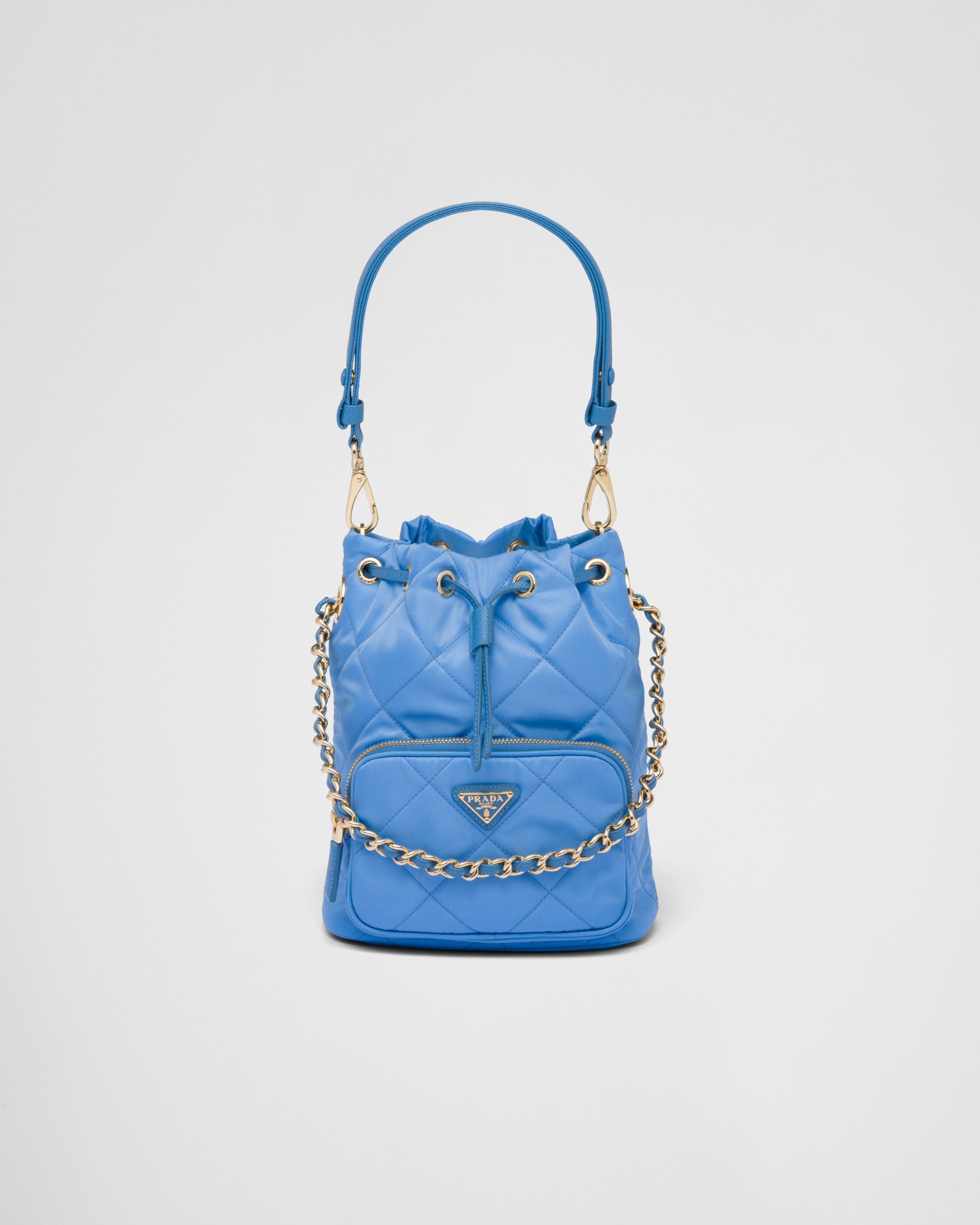 Prada Re-Edition Nylon Mini Shoulder Bag Periwinkle Blue in Nylon