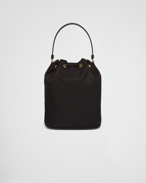 Black Prada Duet ReNylon Bucket shoulder bag Prada