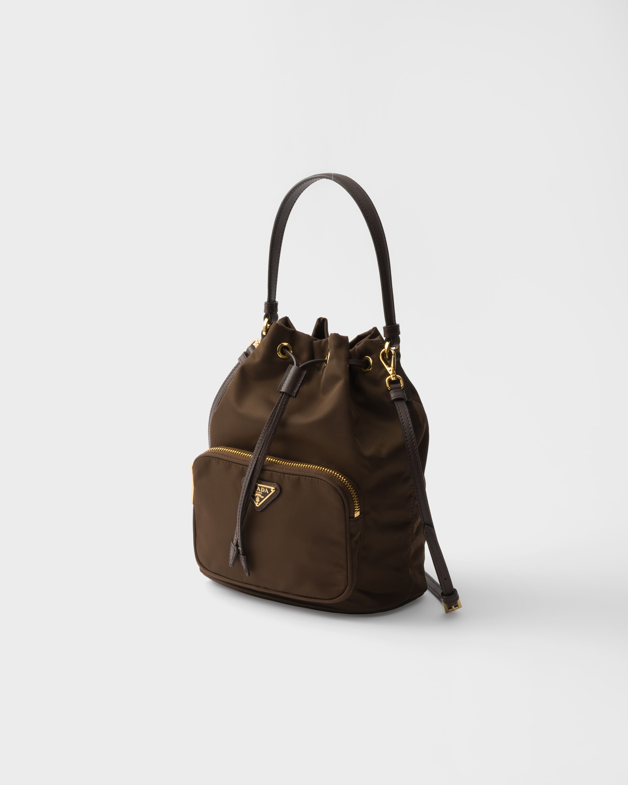 バッグ Prada Duet Re-Nylon bucket bag Sienna Prada Duet Re-Nylon bucket bag | PRADA - United States