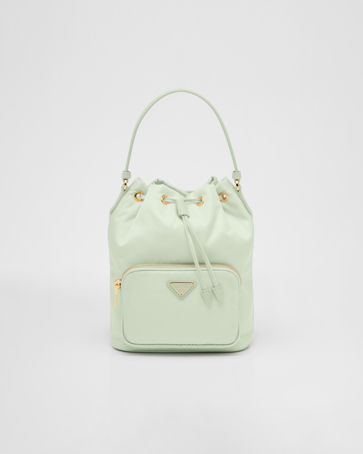 Aqua Prada Duet Renylon Bucket Shoulder Bag PRADA