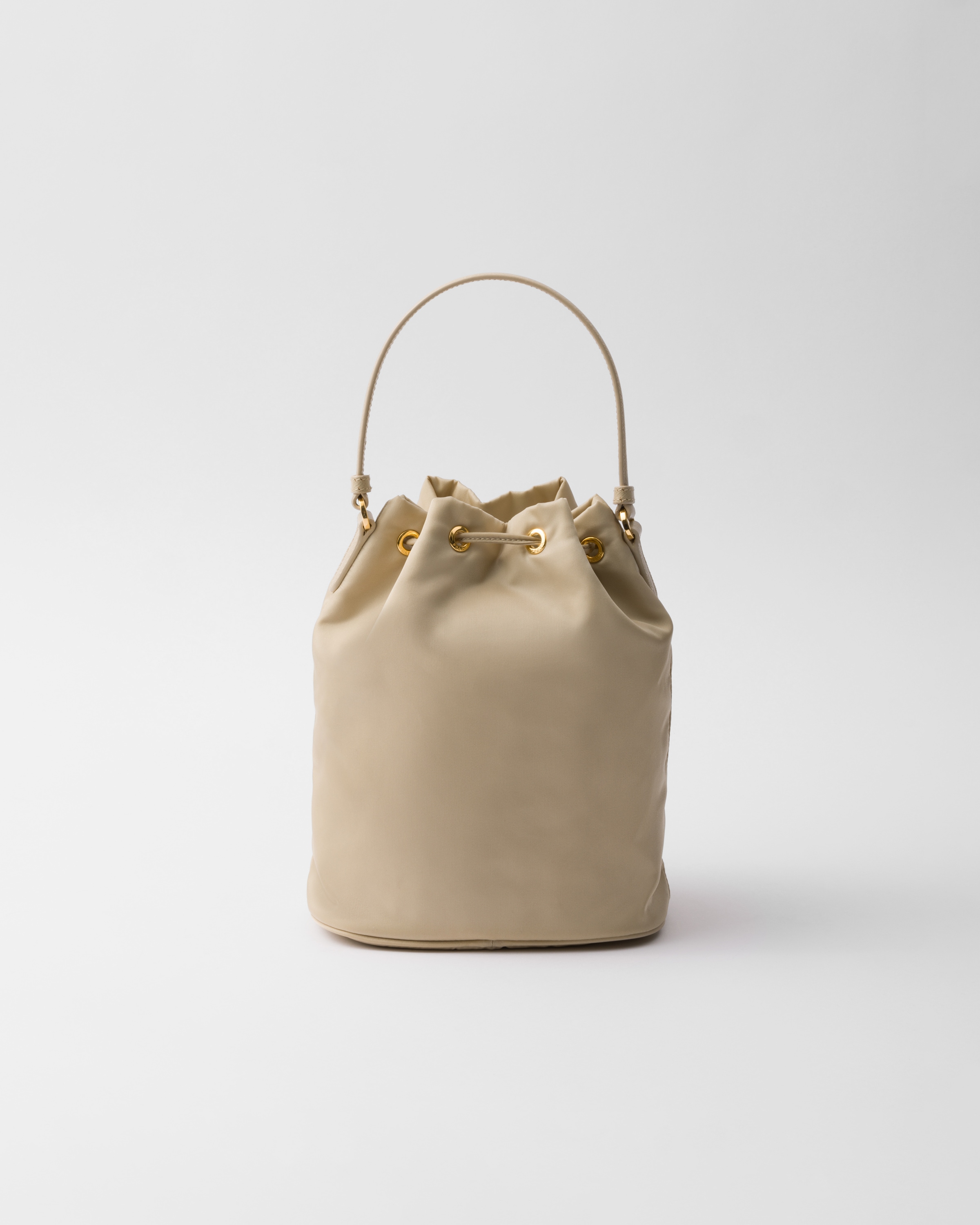 ★PRADA★Duet Jacquard bucket bag★Beige Prada Jacquard Canvas Duet Shoulder Bag Natural White – voilà.id