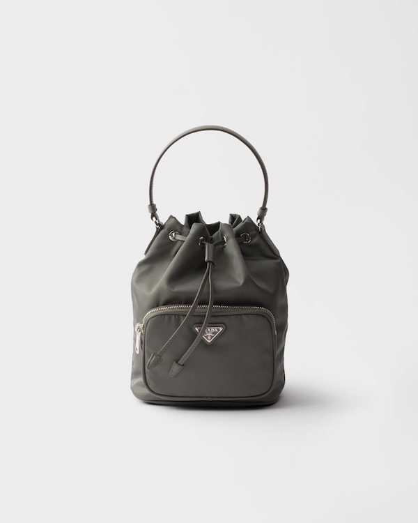 Prada Duet Re-Nylon bucket bag - Mercury Prada Duet Re-Nylon bucket bag - Mercury