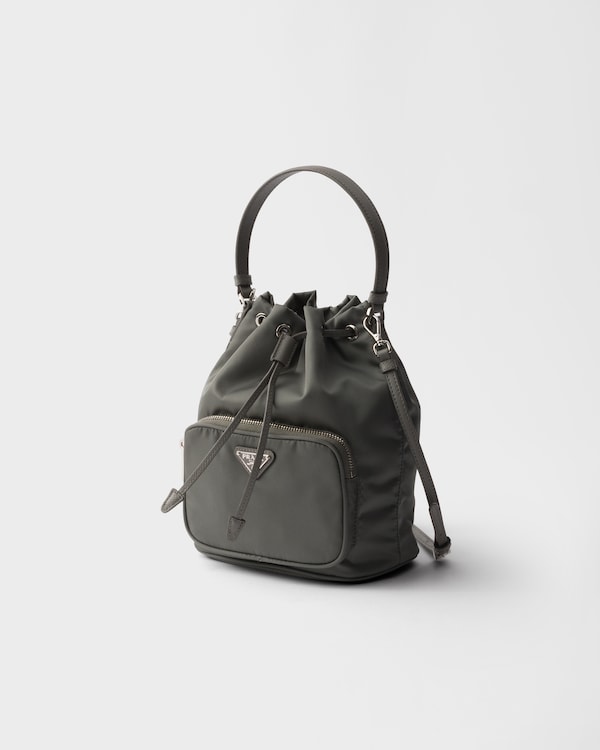 Prada Duet Re-Nylon bucket bag - Mercury Prada Duet Re-Nylon bucket bag - Mercury