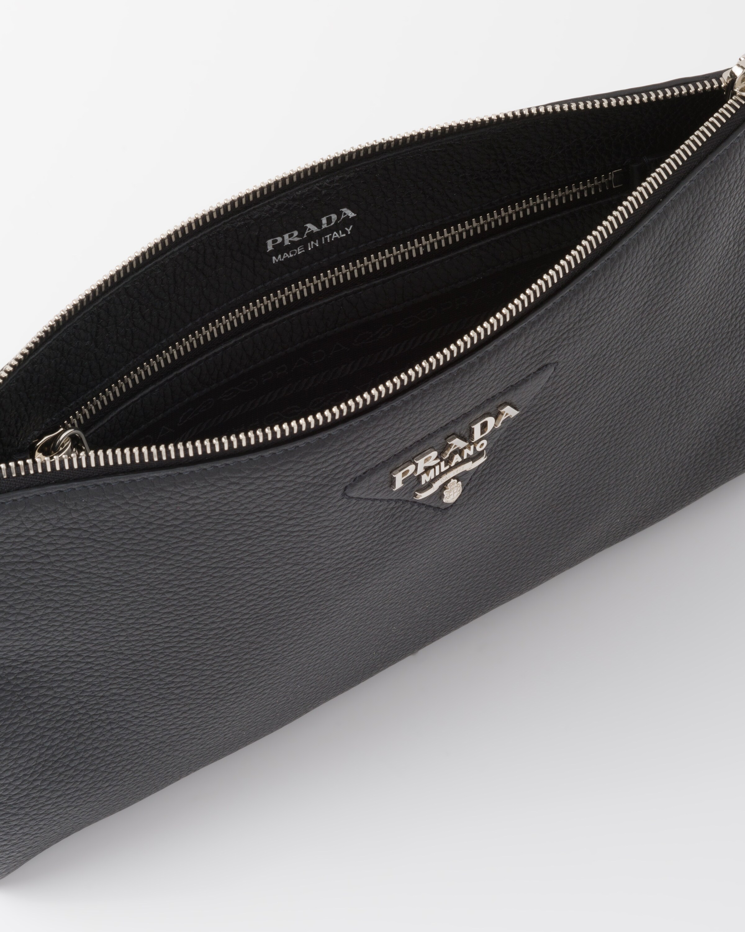 Prada purse black leather clearance