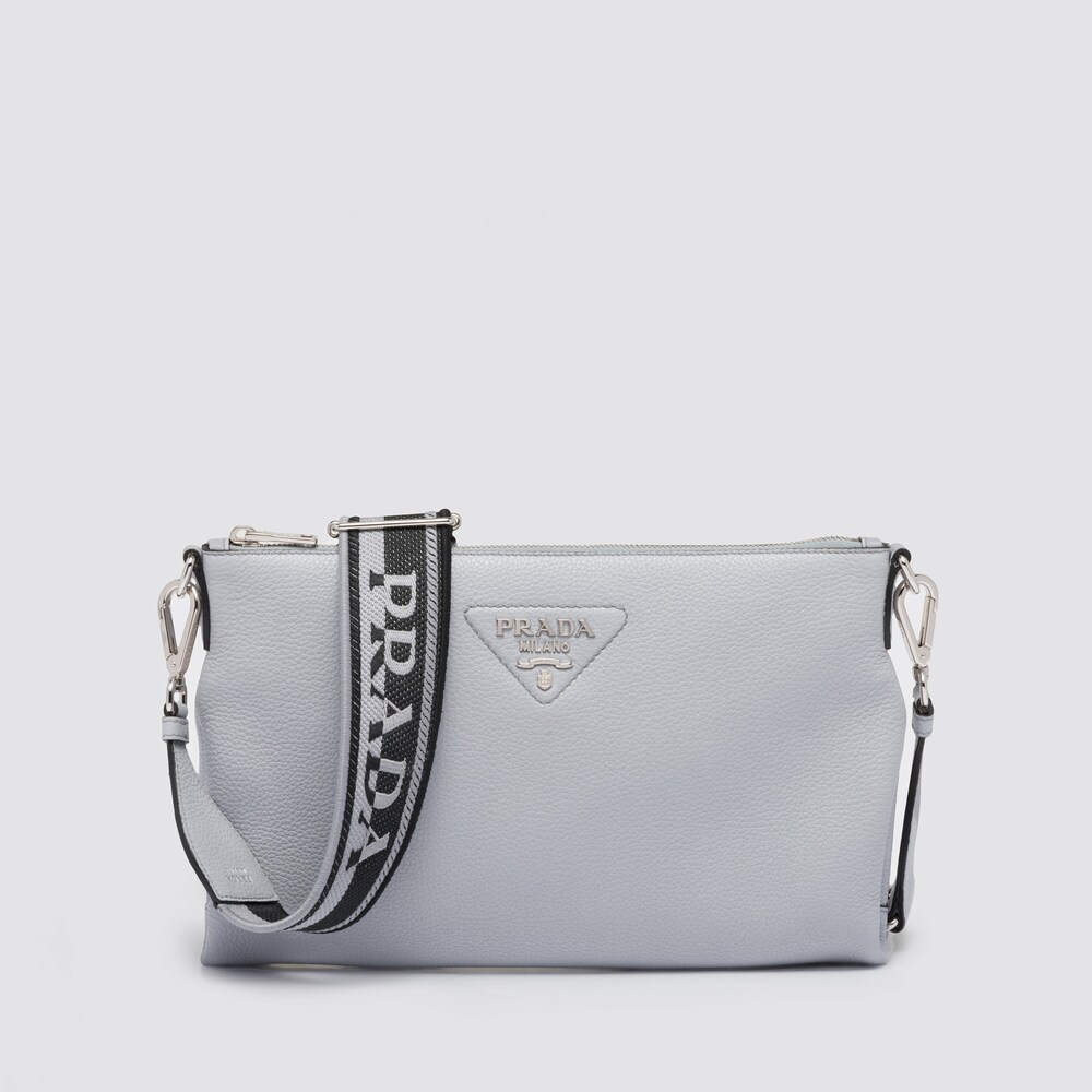 Cornflower Leather shoulder bag | Prada