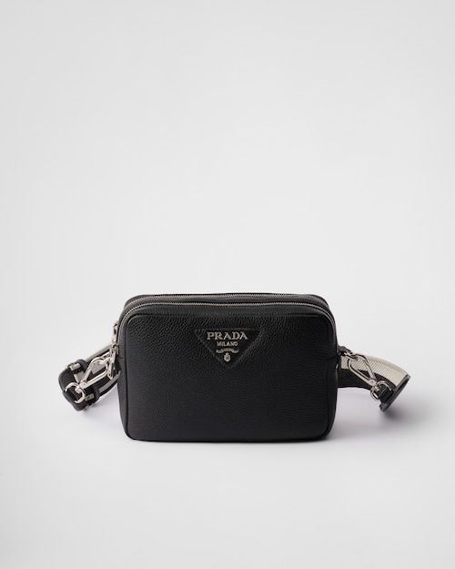 Black Medium leather bag | Prada