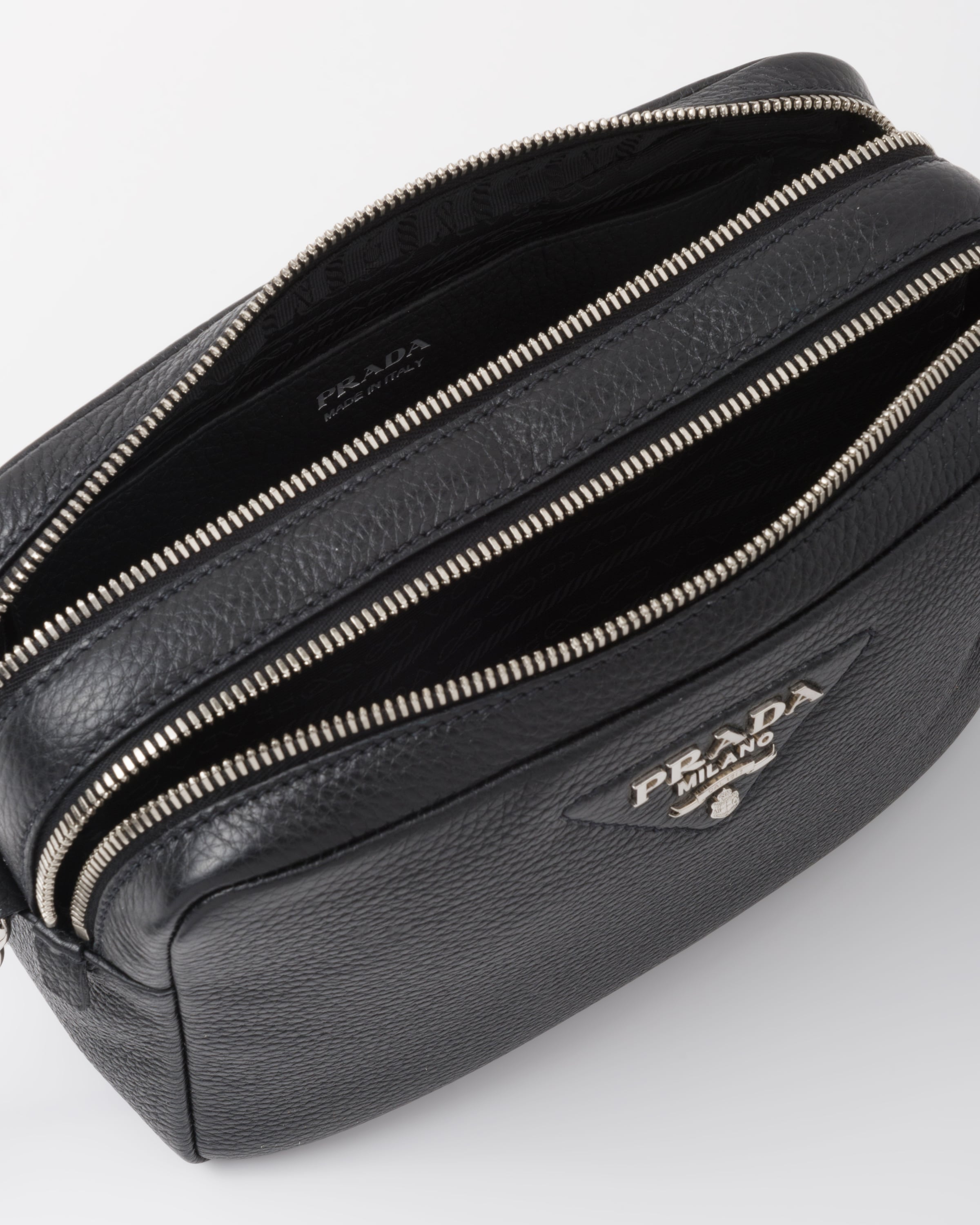 Prada double zip crossbody bag discount