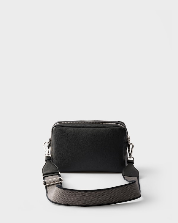 Small leather shoulder bag - Black Small leather shoulder bag - Black
