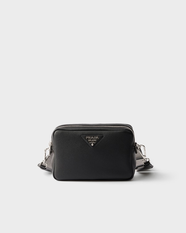 Small leather shoulder bag - Black Small leather shoulder bag - Black