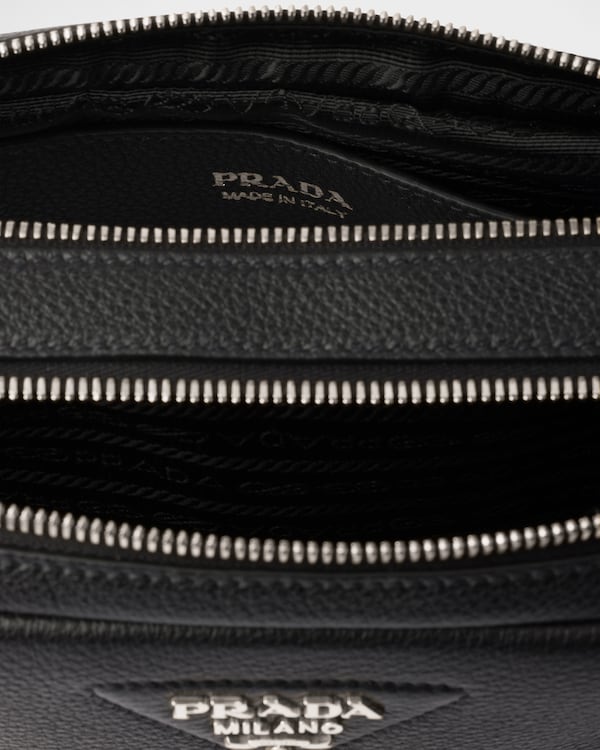 Small leather shoulder bag - Black Small leather shoulder bag - Black