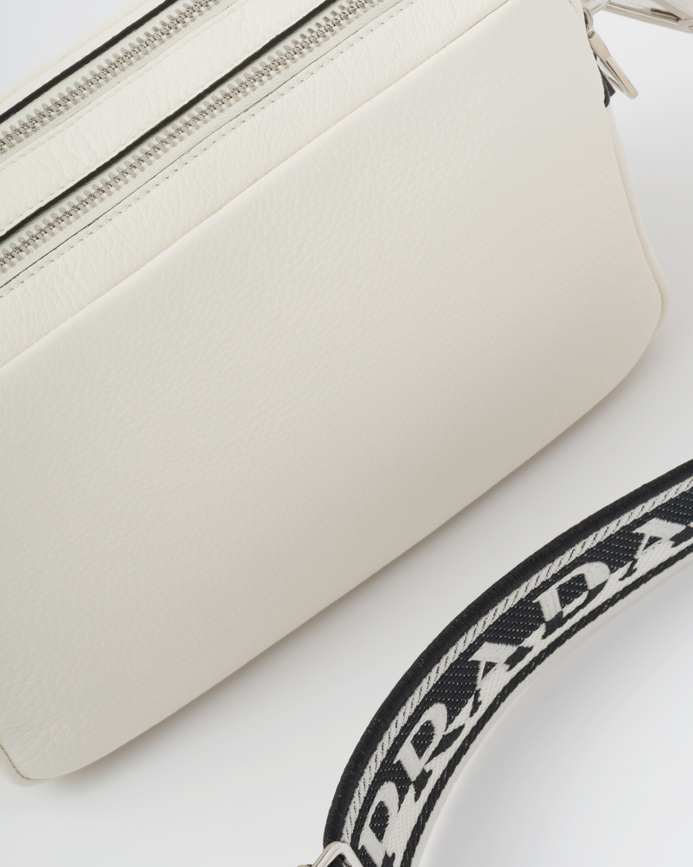 White Medium Leather Bag PRADA