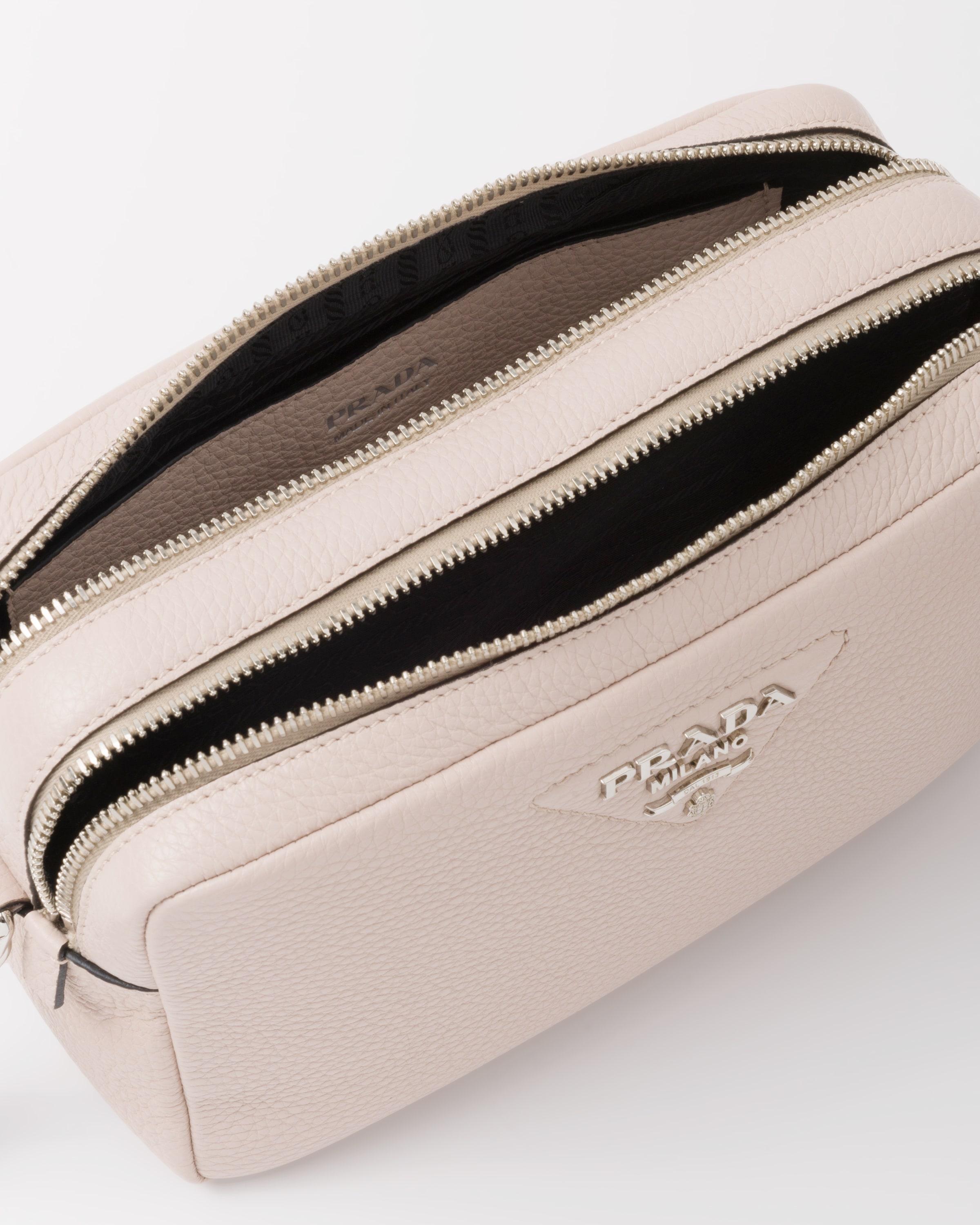 Prada حقيبة من الجلد بحزام كتف 5