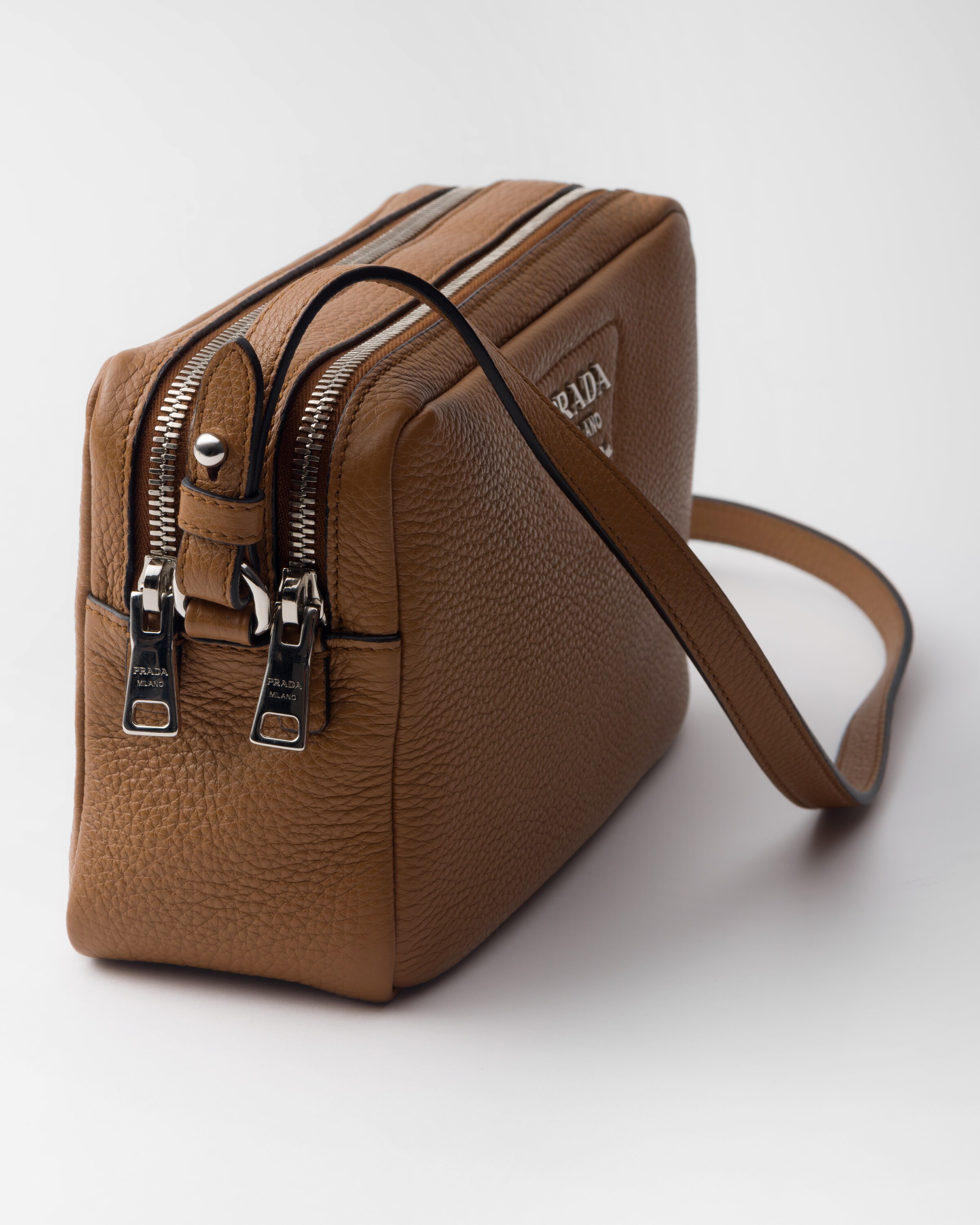 Caramel Medium Leather Bag PRADA