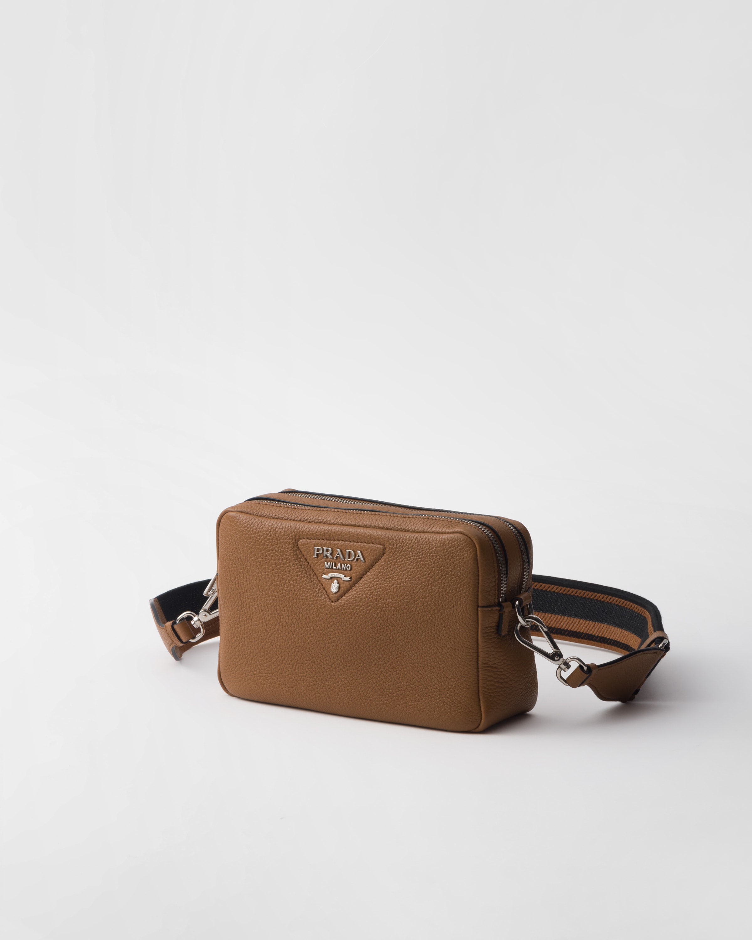 Caramel Medium Leather Bag | PRADA