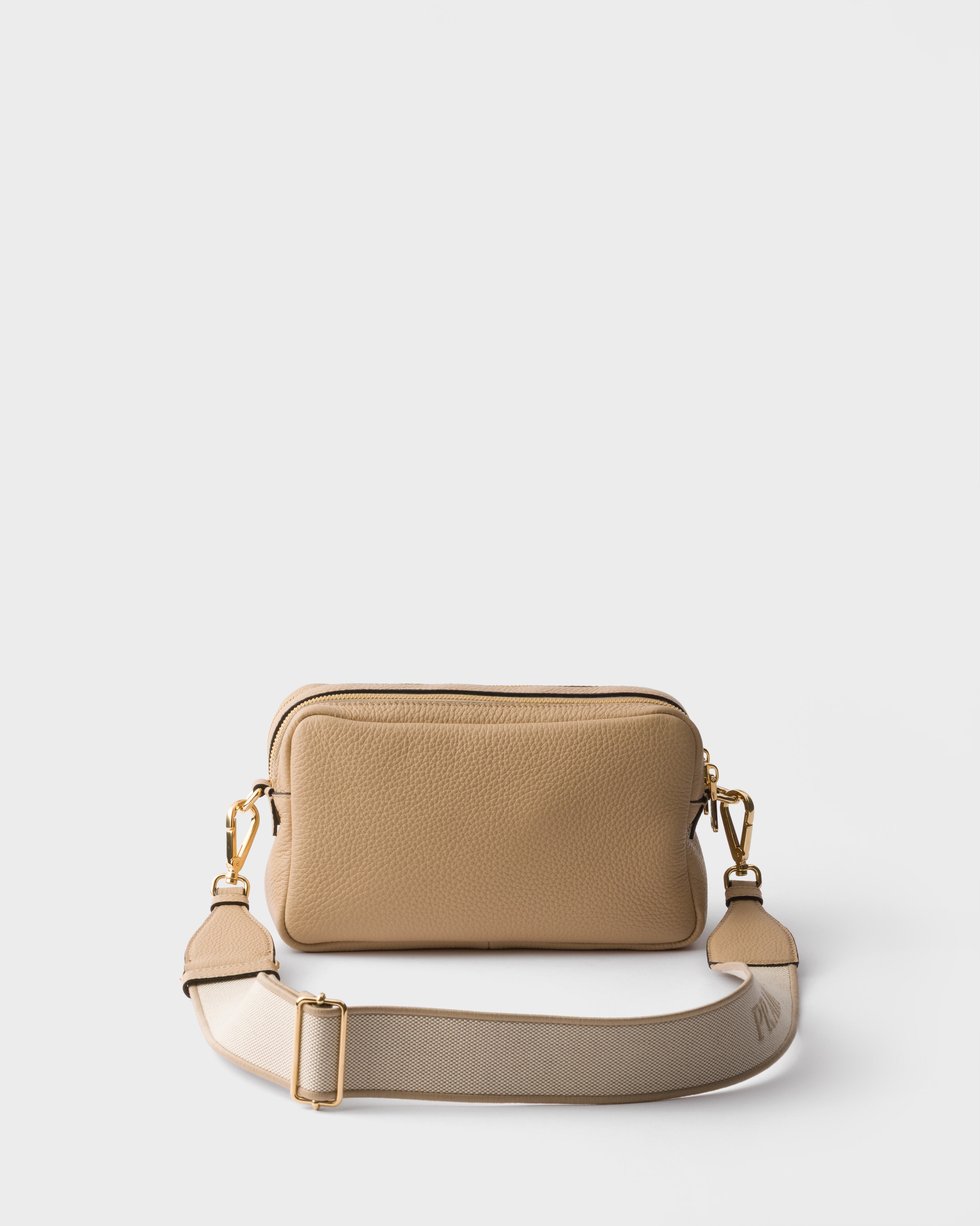Beige Sable Small leather shoulder bag | PRADA - United States