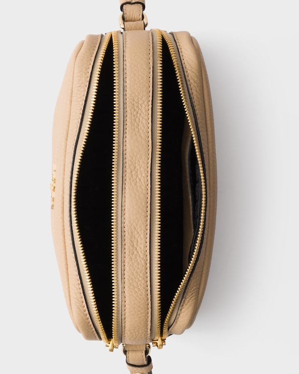 Small leather shoulder bag - Beige Sable Small leather shoulder bag - Beige Sable