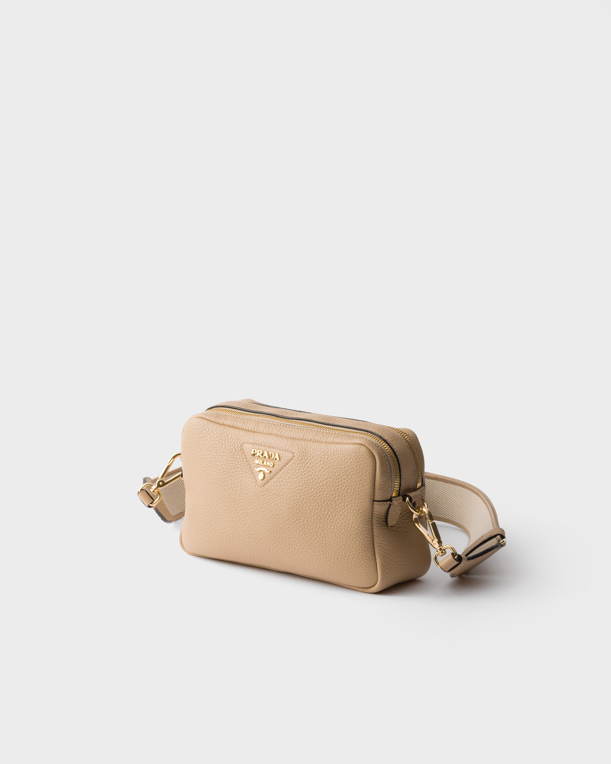 ベージュ サーブル スモール レザー ショルダーバッグ | PRADA - 日本