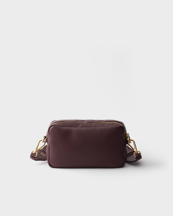 Small leather shoulder bag - Burgundy Small leather shoulder bag - Burgundy