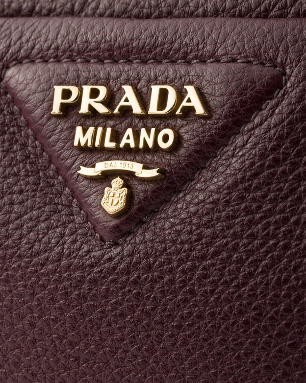 Small leather shoulder bag - Burgundy Small leather shoulder bag - Burgundy