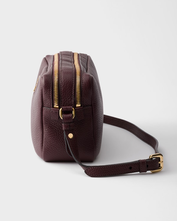 Small leather shoulder bag - Burgundy Small leather shoulder bag - Burgundy