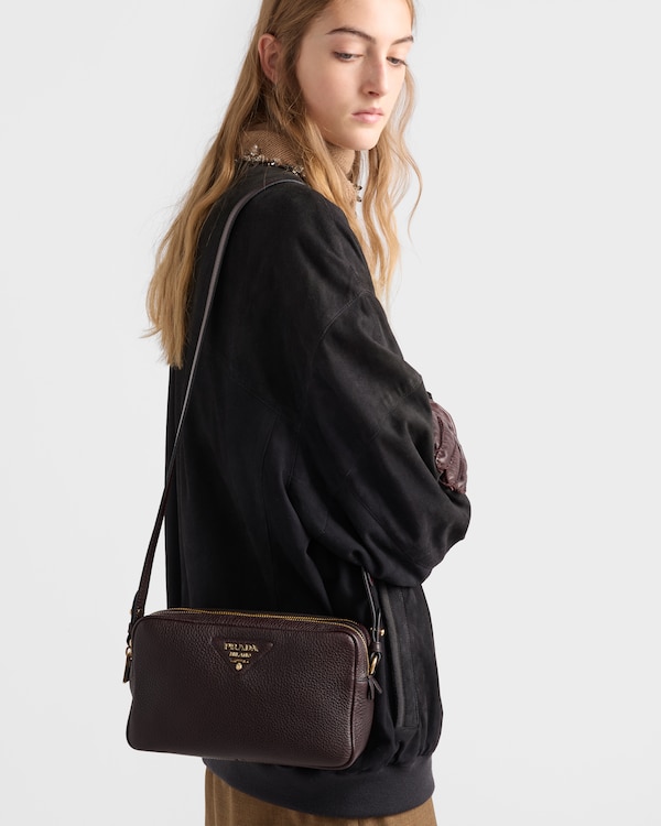 Small leather shoulder bag - Dark Brown Small leather shoulder bag - Dark Brown