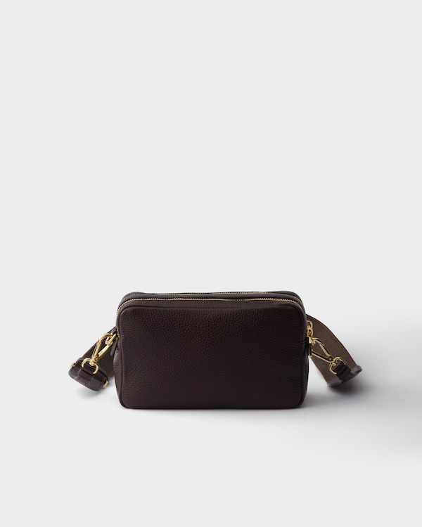 Petit sac à bandoulière en cuir - Brun Foncé Petit sac à bandoulière en cuir - Brun Foncé