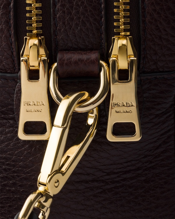 Petit sac à bandoulière en cuir - Brun Foncé Petit sac à bandoulière en cuir - Brun Foncé