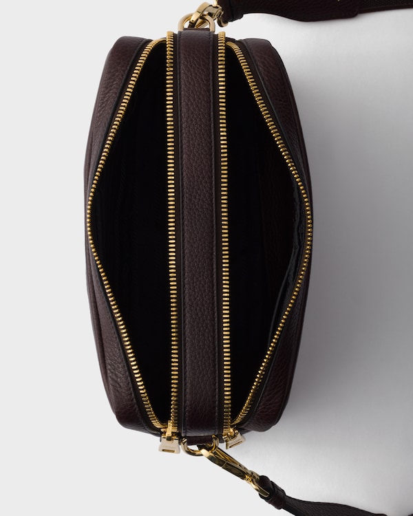 Petit sac à bandoulière en cuir - Brun Foncé Petit sac à bandoulière en cuir - Brun Foncé