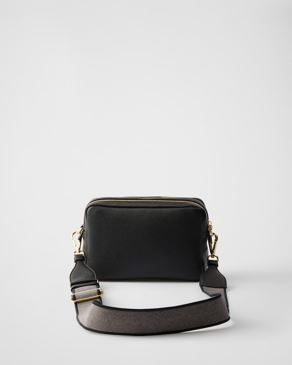 Small leather shoulder bag - Black Small leather shoulder bag - Black