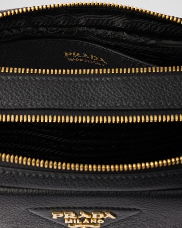 Small leather shoulder bag - Black Small leather shoulder bag - Black