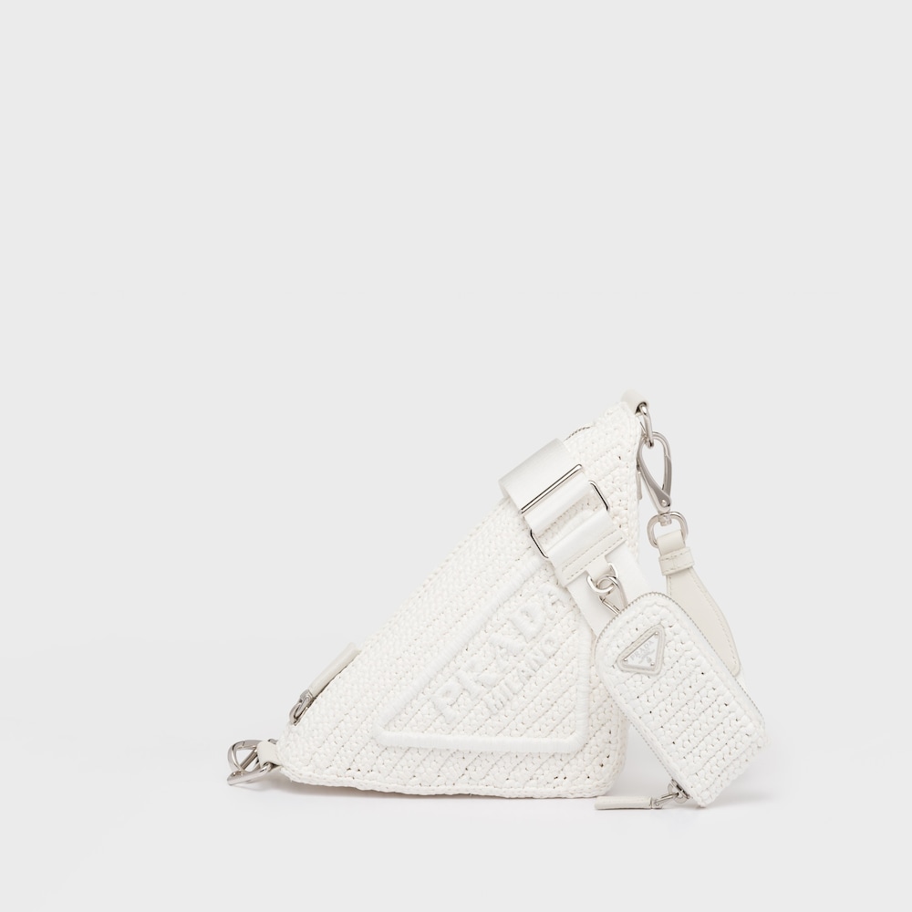 Prada Raffia Prada Triangle bag 1