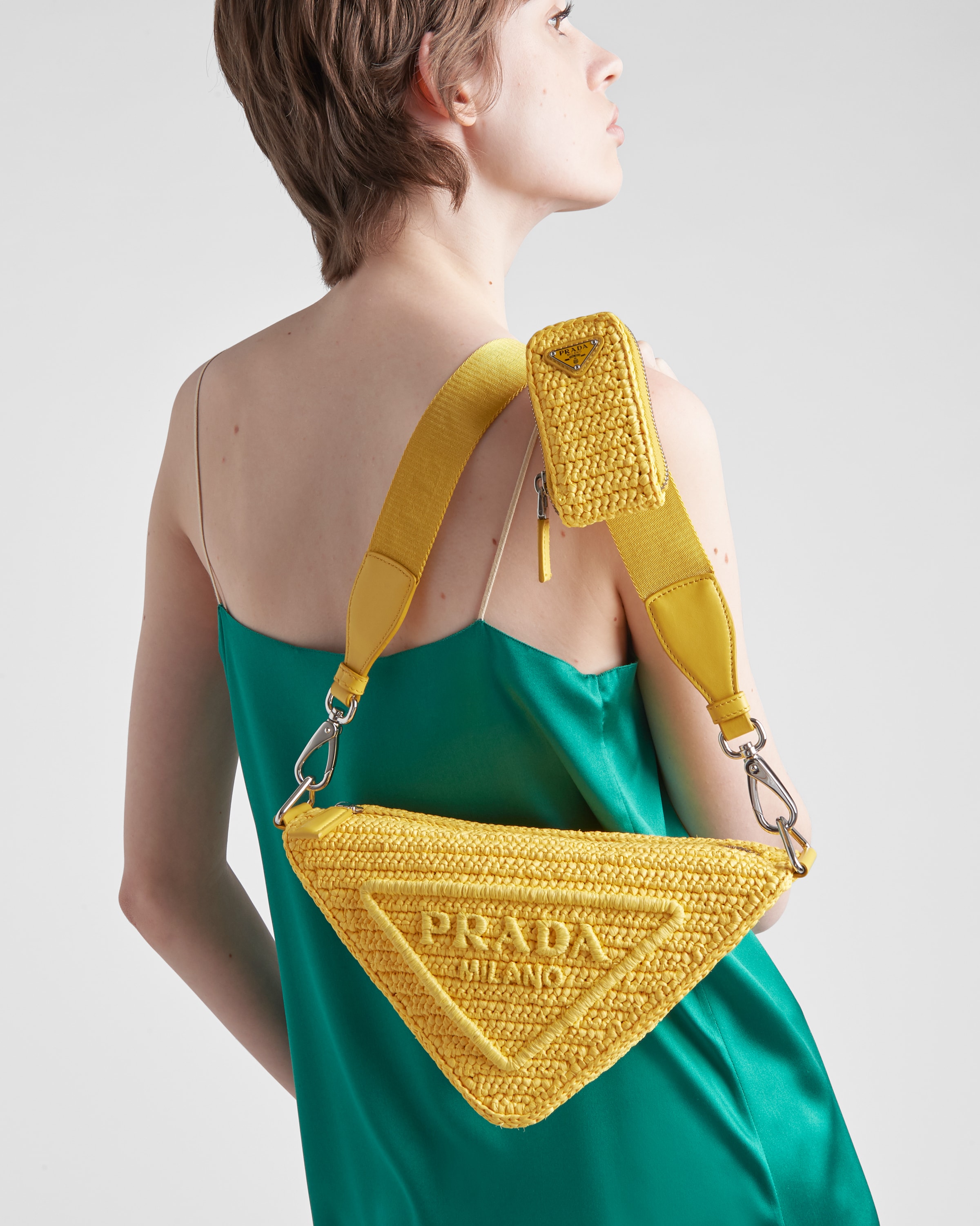 Prada Triangle crochet bag