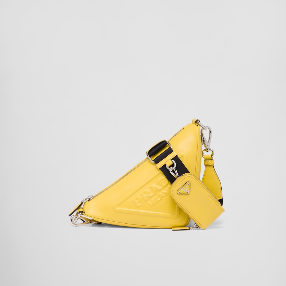 Prada Borsa a tracolla Prada Triangle in pelle 1