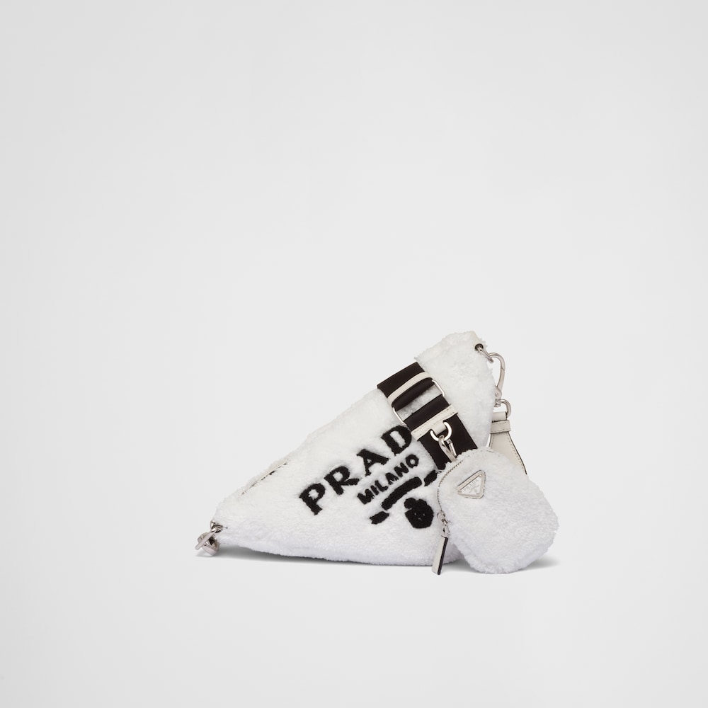 Prada Prada Triangle terrycloth shoulder bag 1