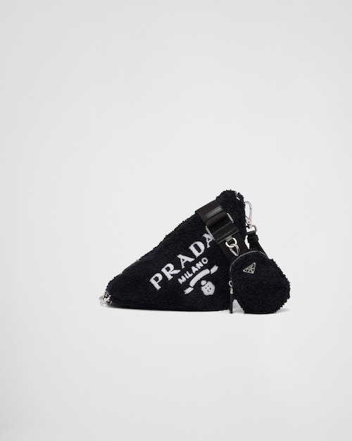 Prada Prada Triangle terrycloth shoulder bag 1