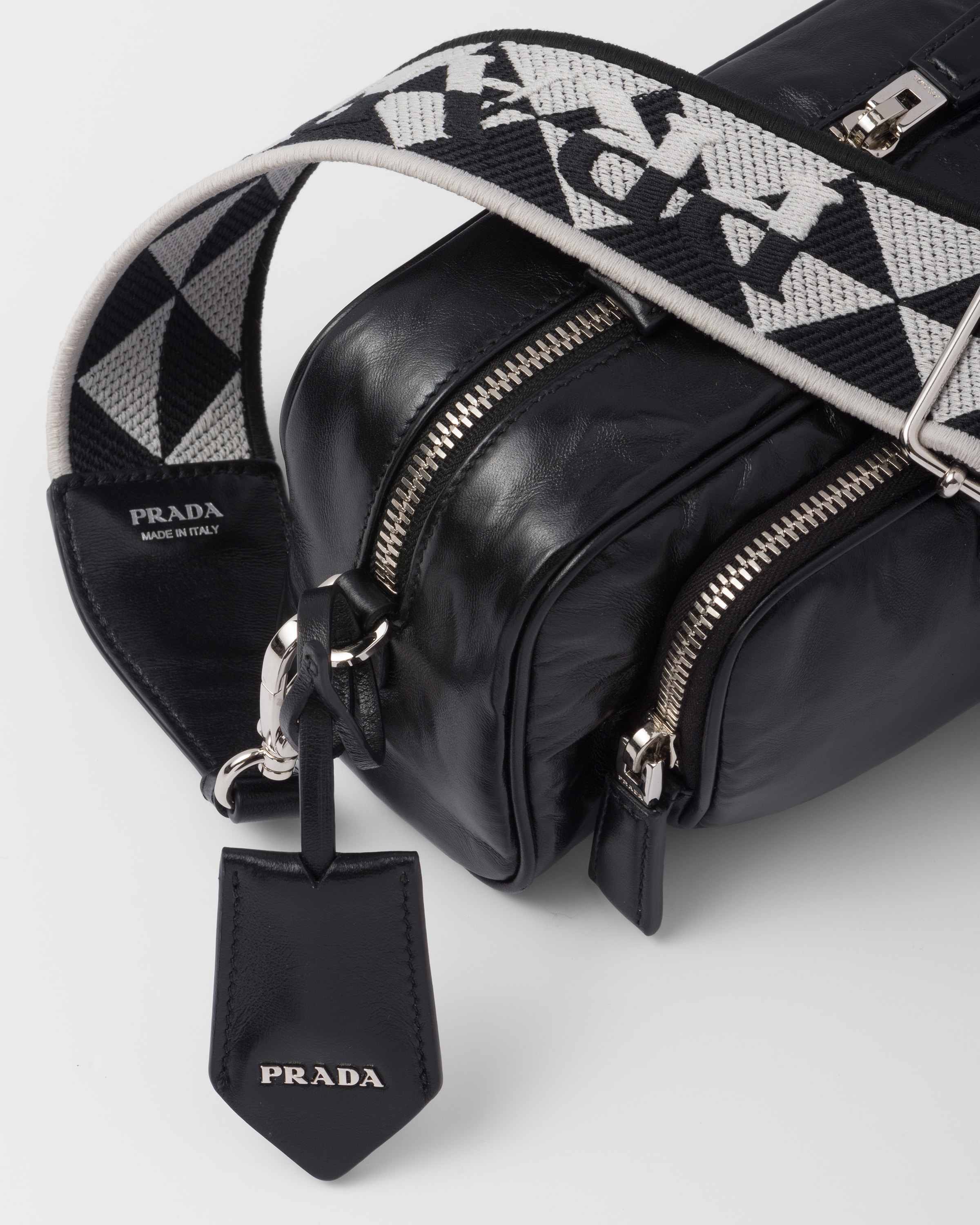 Prada Nappa antique leather multi\u002Dpocket shoulder bag 7