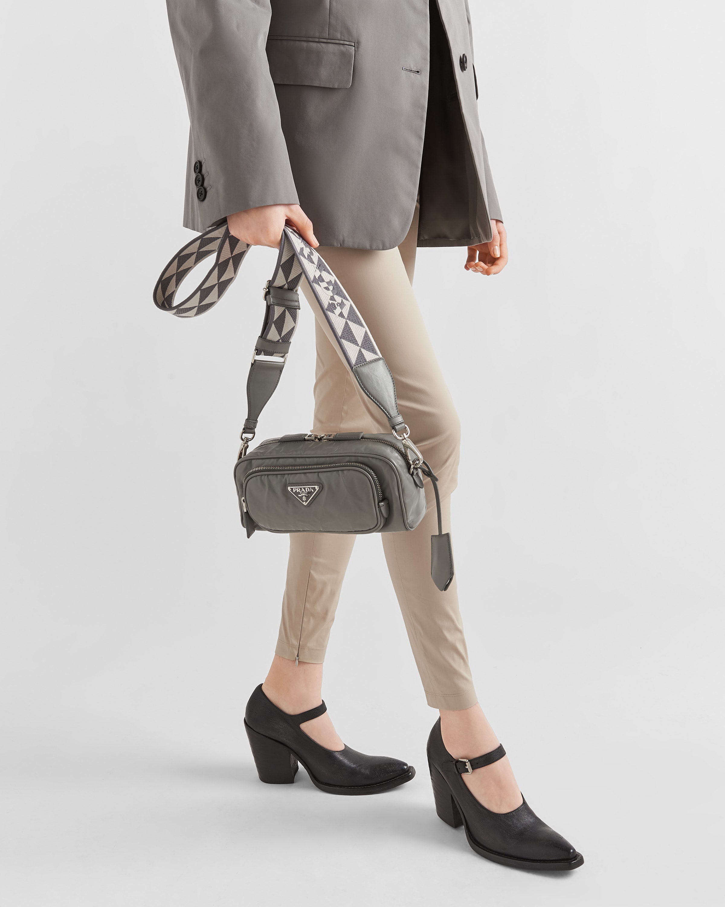 Prada Nappa antique leather multi\u002Dpocket shoulder bag 8