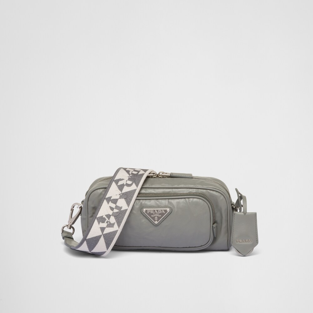 Prada Nappa antique leather multi-pocket shoulder bag 1