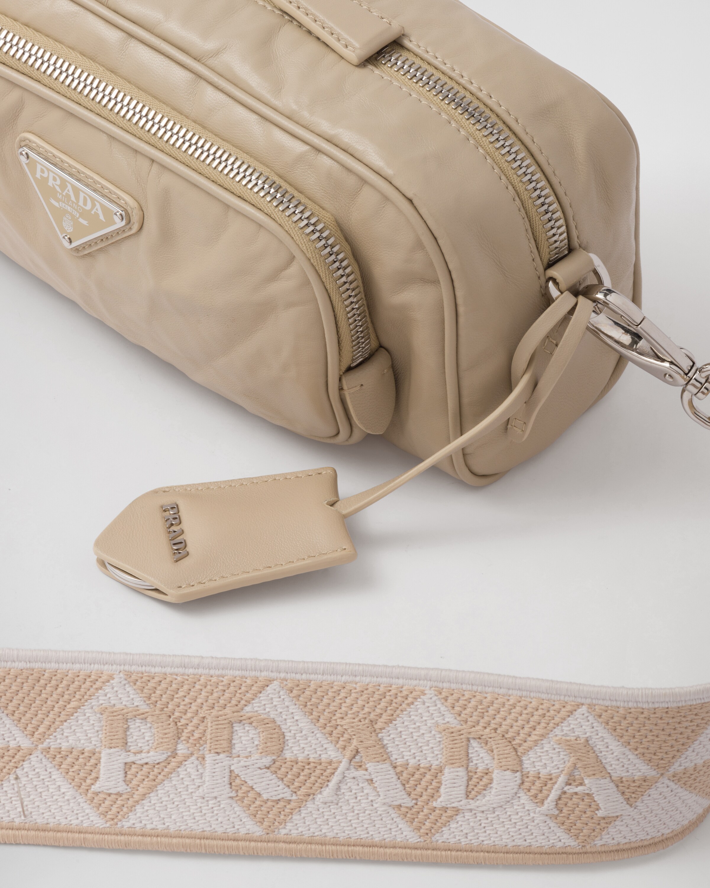 Prada Nappa antique leather multi\u002Dpocket shoulder bag 6