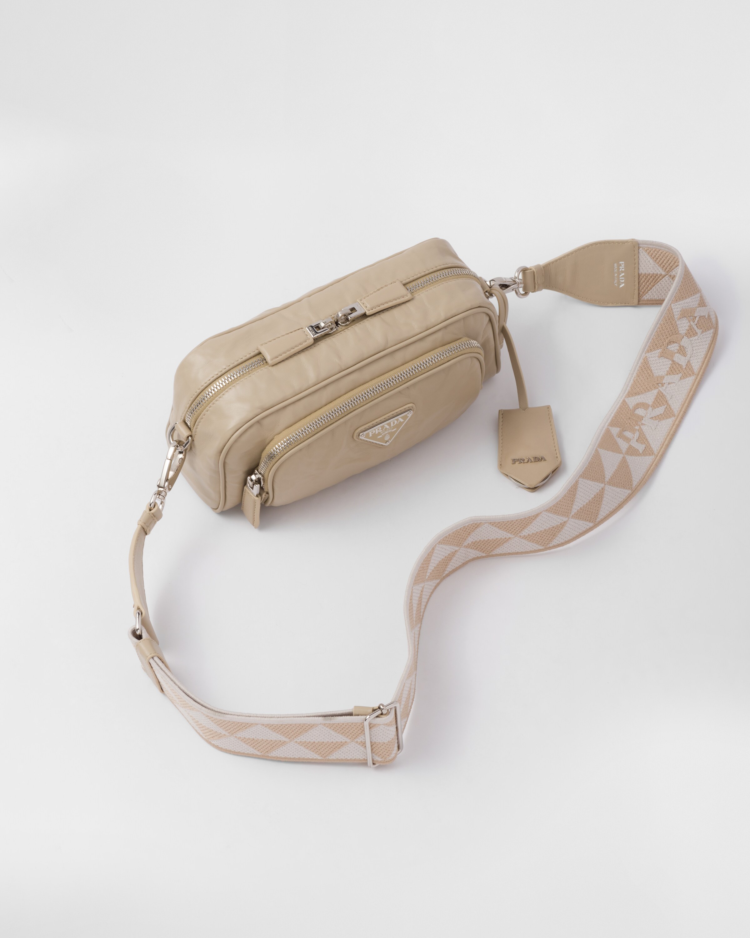 Prada Nappa antique leather multi\u002Dpocket shoulder bag 3